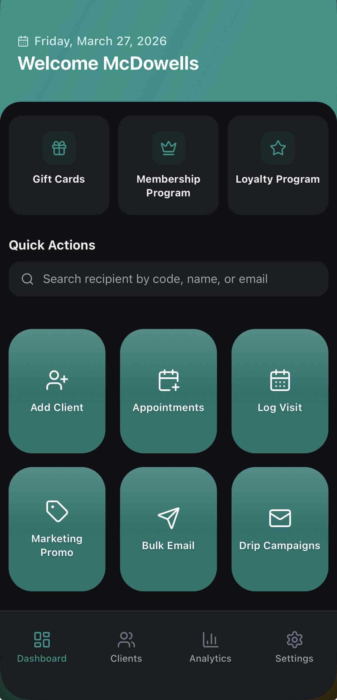 App Dashboard